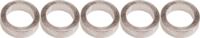 Gebhardt  bladbout alu 5mm+moer voor baanblad, zilver (per 5)