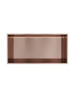 Hotbath &MORE Inbouwnis 30x60x10cm met LED IP44 Geborsteld Koper PVD