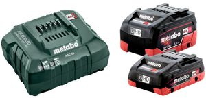 Metabo Basis-set LiHD 1x 4.0 Ah + 1 x 5.5 Ah + Lader ASC 55 - 685160000