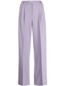 Ports V pantalon de tailleur à taille haute - Violet