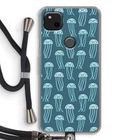 Kwallie: Pixel 4a Transparant Hoesje met koord