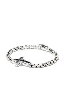 David Yurman bracelet Pavé Cross en argent sterling serti de diamants