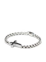 David Yurman bracelet Pavé Cross en argent sterling serti de diamants - thumbnail