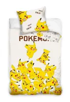 Pikachu Dekbedovertrek crème - 140 x 200 cm - 70 x 90 cm
