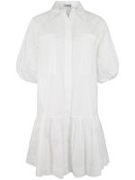 Simkhai robe en popeline à coupe courte - Blanc
