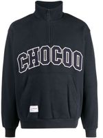 CHOCOOLATE sweat zippé à patch logo - Bleu