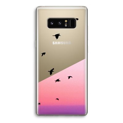 Fly away: Samsung Galaxy Note 8 Transparant Hoesje