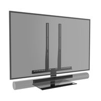 Cavus TV tafelstandaard met Sonos ARC frame Audio vloerstandaard - thumbnail