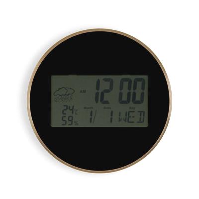 Muurklok Versa Zwart Plastic Minimalist 4,1 x 30 x 30 cm
