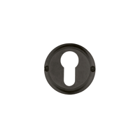 Hdd Pro Cylinderplaatje Rond Retro 50 Mm Classic Carbon Black