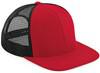 Beechfield CB664 Original Flat Peak 6 Panel Trucker Cap - Classic Red/Black - One Size