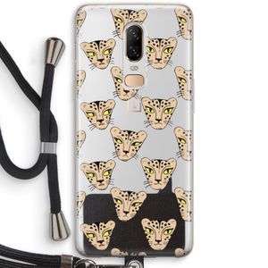 Tijger: OnePlus 6 Transparant Hoesje met koord