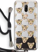 Tijger: OnePlus 6 Transparant Hoesje met koord