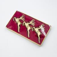 2 PC'S ChristmasGold poeder acryl engel hanger sieraad specificatie: drie elk
