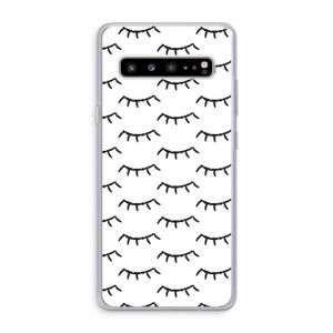 Wimpers: Samsung Galaxy S10 5G Transparant Hoesje