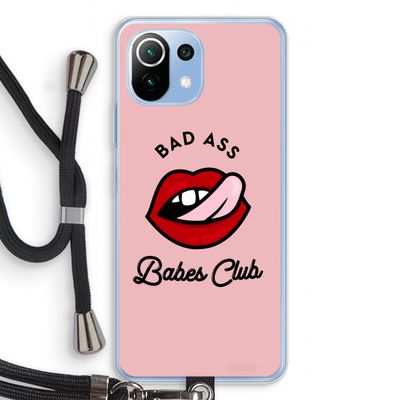 Badass Babes Club: Xiaomi Mi 11 Lite Transparant Hoesje met koord