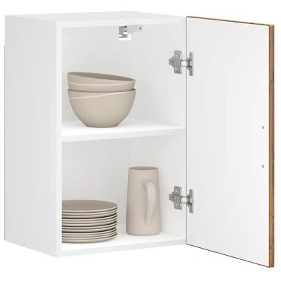 Keukenwandkast Porto bewerkt hout oud houtkleurig