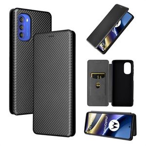 Motorola Moto G51 5G Flip Case - Koolstofvezel - Zwart