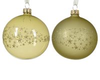 Kerstbal glas d8 cm pistache a2 kerst - Decoris