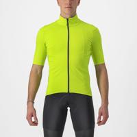 Castelli Perfetto RoS 2 Wind korte mouw fietsshirt groen/geel heren