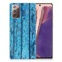 Samsung Note 20 | Bumper Hoesje | Wood Blue