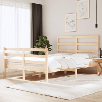 Bedframe massief grenenhout 135x190 cm
