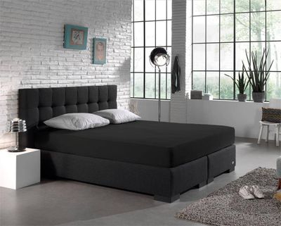 Dreamhouse Dubbel Jersey Matras Hoeslaken Zwart 220 gr