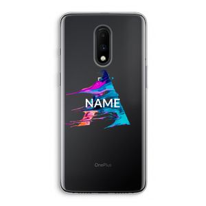 Abstract Spectrum: OnePlus 7 Transparant Hoesje