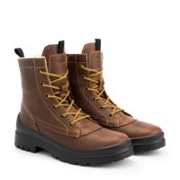 Travelin&apos; Women - lace-up boot casual - Cognac - Maat 39