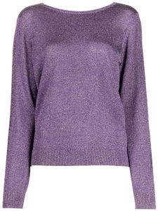 Paule Ka cardigan à col v au dos - Violet