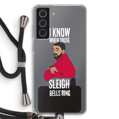Sleigh Bells Ring: Samsung Galaxy S21 FE Transparant Hoesje met koord