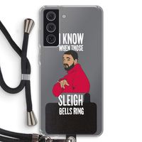 Sleigh Bells Ring: Samsung Galaxy S21 FE Transparant Hoesje met koord