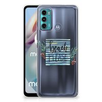 Motorola Moto G60 Telefoonhoesje met Naam Boho Beach - thumbnail