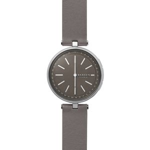 Horlogeband Skagen SKT1401 Leder Grijs 16mm