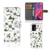 OPPO A54 5G | A74 5G | A93 5G Hoesje Dogwood Flowers - thumbnail
