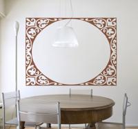 Decoratieve vintage sierlijke sticker