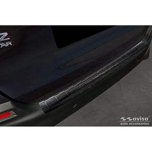 Zwart RVS Bumper beschermer passend voor Honda Crosstar 2020- 'Ribs' AV245350