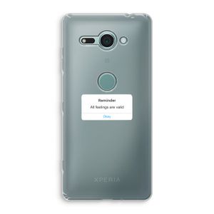 Reminder: Sony Xperia XZ2 Compact Transparant Hoesje