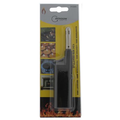 1x stuks gas/bbq/keuken aanstekers navulbaar 12 cm