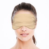 Luxe slaapmasker/ reismasker met zachte vulling goud Luxe slaapmasker/ reismasker met zachte vulling goud