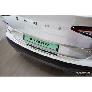 RVS Bumper beschermer passend voor Skoda Enyaq iV 2020- 'Ribs' AV235787