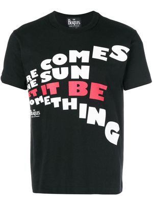 The Beatles X Comme Des Garçons t-shirt Here Comes - Noir