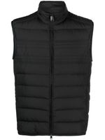 Brioni gilet matelassé à fermeture zippée - Noir - thumbnail