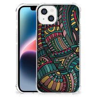 Apple iPhone 14 Plus Doorzichtige Silicone Hoesje Aztec