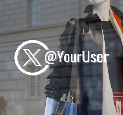 Raamsticker twitter