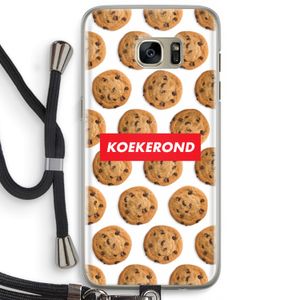 Koekerond: Samsung Galaxy S7 Edge Transparant Hoesje met koord