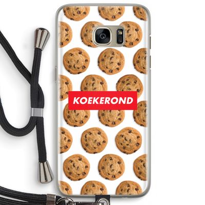Koekerond: Samsung Galaxy S7 Edge Transparant Hoesje met koord