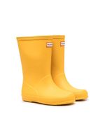 Hunter Kids bottes de pluie à patch logo - Jaune