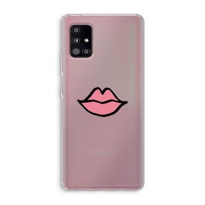 Kusje: Samsung Galaxy A51 5G Transparant Hoesje