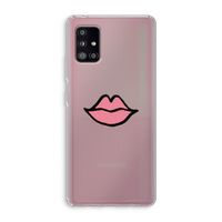 Kusje: Samsung Galaxy A51 5G Transparant Hoesje Kusje: Samsung Galaxy A51 5G Transparant Hoesje
